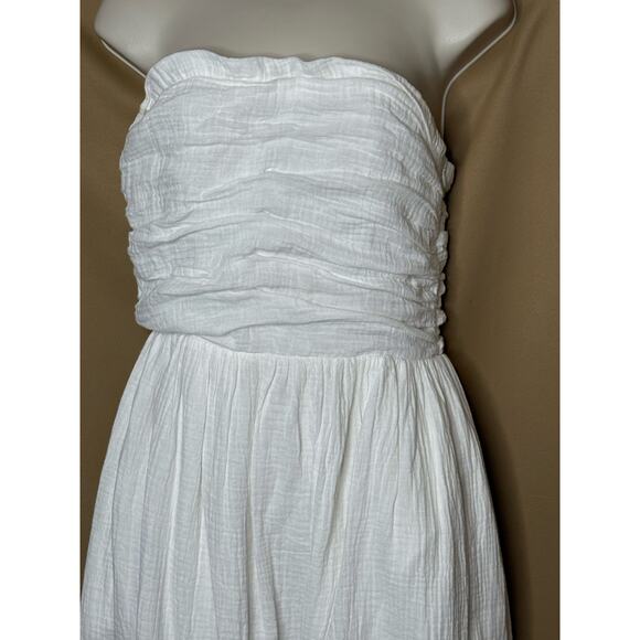 Charlie Holiday White Harriet Midi Beach Summer Dress S NWT - Picture 5 of 8